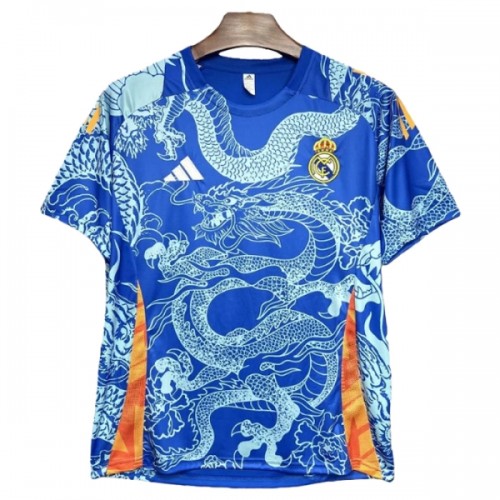 Jalkapallo Fanipaita Real Madrid Dragon Special 2025-26 Sininen Jalkapallo Fanipaita Real Madrid Dragon Special 2025-26 Sininen