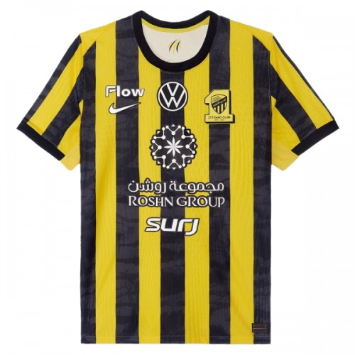 Jalkapallo Fanipaita Al Ittihad Kotipelipaita 2025-26 Jalkapallo Fanipaita Al Ittihad Kotipelipaita 2025-26