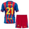 Jalkapallo Fanipaita FC Barcelona Frenkie de Jong 21 Neljäspeliasusetti 2025-26 - Lapset Jalkapallo Fanipaita FC Barcelona Frenkie de Jong 21 Neljäspeliasusetti 2025-26 - Lapset
