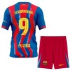 Jalkapallo Fanipaita FC Barcelona Lewandowski 9 Neljäspeliasusetti 2025-26 - Lapset