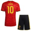 Jalkapallo Fanipaita Belgia Lukaku 10 Kotipeliasusetti Mm-Kisat 2026 - Lapset Jalkapallo Fanipaita Belgia Lukaku 10 Kotipeliasusetti Mm-Kisat 2026 - Lapset