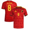 Jalkapallo Fanipaita Belgia Tielemans 8 Kotipelipaita Mm-Kisat 2026 Jalkapallo Fanipaita Belgia Tielemans 8 Kotipelipaita Mm-Kisat 2026