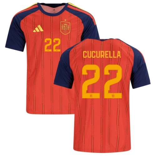 Jalkapallo Fanipaita Espanja Cucurella 22 Kotipelipaita Mm-Kisat 2026 Jalkapallo Fanipaita Espanja Cucurella 22 Kotipelipaita Mm-Kisat 2026