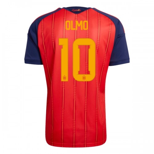 Jalkapallo Fanipaita Espanja Olmo 10 Kotipelipaita Mm-Kisat 2026 Jalkapallo Fanipaita Espanja Olmo 10 Kotipelipaita Mm-Kisat 2026