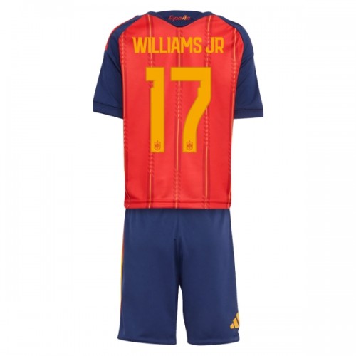 Jalkapallo Fanipaita Espanja Williams JR 17 Kotipeliasusetti Mm-Kisat 2026 - Lapset Jalkapallo Fanipaita Espanja Williams JR 17 Kotipeliasusetti Mm-Kisat 2026 - Lapset