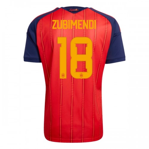 Jalkapallo Fanipaita Espanja ZUBIMENDI 18 Kotipelipaita Mm-Kisat 2026 Jalkapallo Fanipaita Espanja ZUBIMENDI 18 Kotipelipaita Mm-Kisat 2026