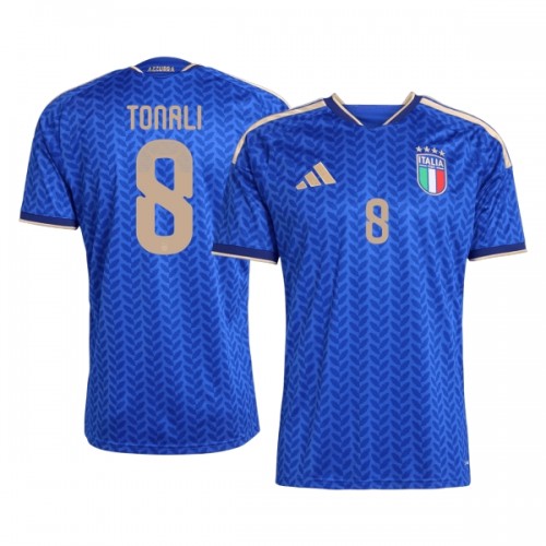 Jalkapallo Fanipaita Italia Tonali 8 Kotipelipaita Mm-Kisat 2026 Jalkapallo Fanipaita Italia Tonali 8 Kotipelipaita Mm-Kisat 2026