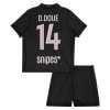 Jalkapallo Fanipaita Paris Saint-Germain D. Doue 14 Neljäspeliasusetti Jordan 2025-26 - Lapset
