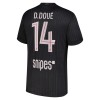 Jalkapallo Fanipaita Paris Saint-Germain D. Doue 14 Neljäspelipaita Jordan 2025-26