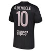 Jalkapallo Fanipaita Paris Saint-Germain O. Dembele 10 Neljäspelipaita Jordan 2025-26