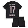 Jalkapallo Fanipaita Paris Saint-Germain Vitinha 17 Neljäspeliasusetti Jordan 2025-26 - Lapset