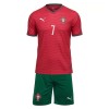 Jalkapallo Fanipaita Portugali Ronaldo 7 Kotipeliasusetti Mm-Kisat 2026 - Lapset