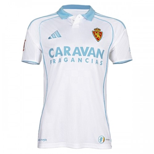 Jalkapallo Fanipaita Real Zaragoza Kotipelipaita 2025-26 Jalkapallo Fanipaita Real Zaragoza Kotipelipaita 2025-26