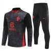 AC Milan Harjoittelupusero puvut 2025-26 1/4-Zip Musta AC Milan Harjoittelupusero puvut 2025-26 1/4-Zip Musta
