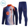 FC Barcelona Harjoittelupusero puvut 2025-26 1/4-Zip Sininen - Lapset