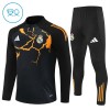 Real Madrid Harjoittelupusero puvut 2025-26 1/4-Zip Musta - Lapset Real Madrid Harjoittelupusero puvut 2025-26 1/4-Zip Musta - Lapset