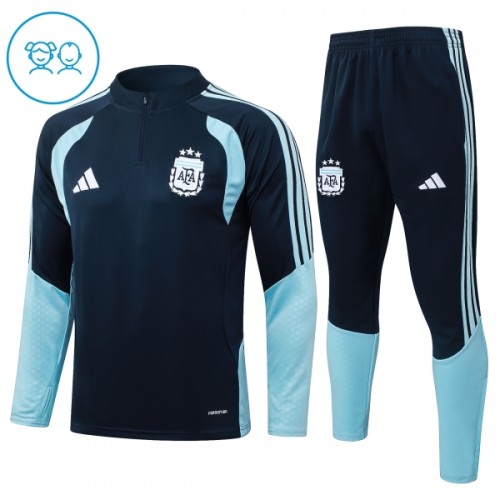 Argentiina Harjoittelupusero puvut 2026-27 1/4-Zip Laivasto - Lapset Argentiina Harjoittelupusero puvut 2026-27 1/4-Zip Laivasto - Lapset
