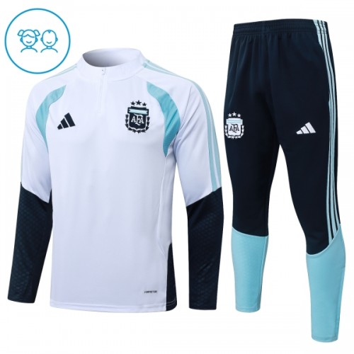 Argentiina Harjoittelupusero puvut 2026-27 1/4-Zip Valkoinen - Lapset Argentiina Harjoittelupusero puvut 2026-27 1/4-Zip Valkoinen - Lapset