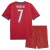Jalkapallo Fanipaita Portugali Ronaldo 7 Kotipeliasusetti Mm-Kisat 2026 - Lapset Jalkapallo Fanipaita Portugali Ronaldo 7 Kotipeliasusetti Mm-Kisat 2026 - Lapset