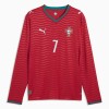 Jalkapallo Fanipaita Portugali Ronaldo 7 Kotipelipaita Mm-Kisat 2026 Pitkähihainen