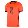 Jalkapallo Fanipaita Alankomaat Frenkie de Jong 21 Kotipeliasusetti Mm-Kisat 2026 - Lapset
