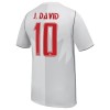 Jalkapallo Fanipaita Kanada J. David 10 Kolmaspelipaita Mm-Kisat 2026