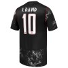 Jalkapallo Fanipaita Kanada J. David 10 Vieraspelipaita Mm-Kisat 2026