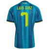 Jalkapallo Fanipaita Kolumbia Luis Diaz 7 Vieraspelipaita Mm-Kisat 2026 Jalkapallo Fanipaita Kolumbia Luis Diaz 7 Vieraspelipaita Mm-Kisat 2026
