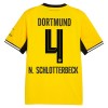 Jalkapallo Fanipaita Borussia Dortmund N. Schlotterbeck 4 Kotipelipaita 2026-27 Jalkapallo Fanipaita Borussia Dortmund N. Schlotterbeck 4 Kotipelipaita 2026-27