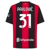 Jalkapallo Fanipaita AC Milan Pavlovic 31 Kotipelipaita 2026-27