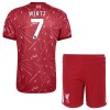 Jalkapallo Fanipaita Liverpool Wirtz 7 Kotipeliasusetti 2026-27 - Lapset