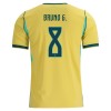 Jalkapallo Fanipaita Brasilia Bruno Guimaraes 8 Kotipelipaita Mm-Kisat 2026