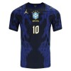 Jalkapallo Fanipaita Brasilia Pele 10 Vieraspeliasusetti Mm-Kisat 2026 - Lapset