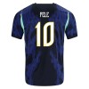 Jalkapallo Fanipaita Brasilia Pele 10 Vieraspeliasusetti Mm-Kisat 2026 - Lapset