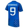 Jalkapallo Fanipaita Kroatia Kramaric 9 Vieraspelipaita Mm-Kisat 2026