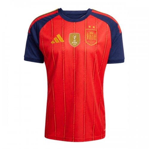 Jalkapallo Fanipaita Espanja 2 Stars Kotipelipaita Mm-Kisat 2026 Jalkapallo Fanipaita Espanja 2 Stars Kotipelipaita Mm-Kisat 2026