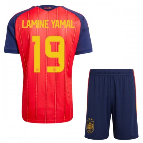 Jalkapallo Fanipaita Espanja 2 Stars Lamine Yamal 19 Kotipeliasusetti Mm-Kisat 2026 - Lapset Jalkapallo Fanipaita Espanja 2 Stars Lamine Yamal 19 Kotipeliasusetti Mm-Kisat 2026 - Lapset