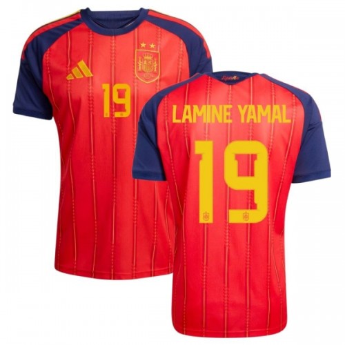 Jalkapallo Fanipaita Espanja 2 Stars Lamine Yamal 19 Kotipelipaita Mm-Kisat 2026 Jalkapallo Fanipaita Espanja 2 Stars Lamine Yamal 19 Kotipelipaita Mm-Kisat 2026