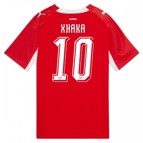 Jalkapallo Fanipaita Sveitsi Granit Xhaka 10 Kotipelipaita Mm-Kisat 2026 Jalkapallo Fanipaita Sveitsi Granit Xhaka 10 Kotipelipaita Mm-Kisat 2026