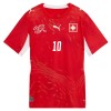 Jalkapallo Fanipaita Sveitsi Granit Xhaka 10 Kotipelipaita Mm-Kisat 2026