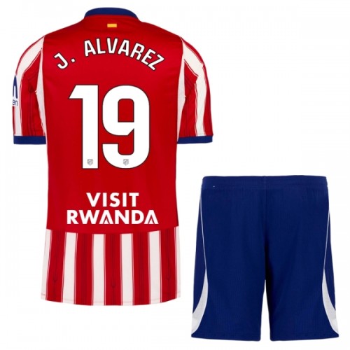 Jalkapallo Fanipaita Atlético Madrid J. Alvarez 19 Kotipeliasusetti 2026-27 - Lapset Jalkapallo Fanipaita Atlético Madrid J. Alvarez 19 Kotipeliasusetti 2026-27 - Lapset