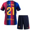 Jalkapallo Fanipaita FC Barcelona Frenkie de Jong 21 Kotipeliasusetti 2026-27 - Lapset Jalkapallo Fanipaita FC Barcelona Frenkie de Jong 21 Kotipeliasusetti 2026-27 - Lapset