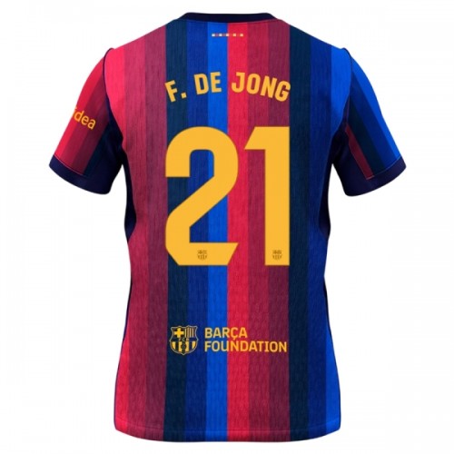 Jalkapallo Fanipaita FC Barcelona Frenkie de Jong 21 Kotipelipaita 2026-27 Jalkapallo Fanipaita FC Barcelona Frenkie de Jong 21 Kotipelipaita 2026-27