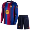 Jalkapallo Fanipaita FC Barcelona Kotipeliasusetti 2026-27 Pitkähihainen - Lapset Jalkapallo Fanipaita FC Barcelona Kotipeliasusetti 2026-27 Pitkähihainen - Lapset