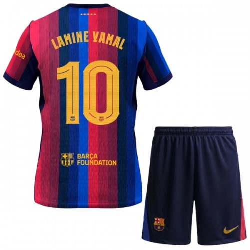 Jalkapallo Fanipaita FC Barcelona Lamine Yamal 10 Kotipeliasusetti 2026-27 - Lapset Jalkapallo Fanipaita FC Barcelona Lamine Yamal 10 Kotipeliasusetti 2026-27 - Lapset