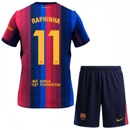 Jalkapallo Fanipaita FC Barcelona Raphinha 11 Kotipeliasusetti 2026-27 - Lapset Jalkapallo Fanipaita FC Barcelona Raphinha 11 Kotipeliasusetti 2026-27 - Lapset