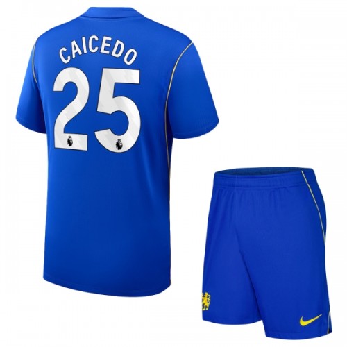 Jalkapallo Fanipaita Chelsea Caicedo 25 Kotipeliasusetti 2026-27 - Lapset Jalkapallo Fanipaita Chelsea Caicedo 25 Kotipeliasusetti 2026-27 - Lapset