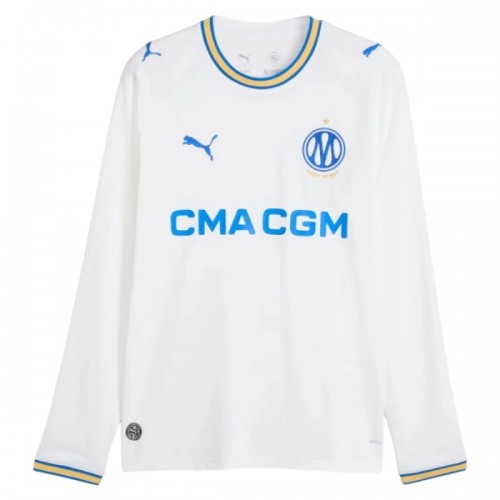 Jalkapallo Fanipaita Olympique de Marseille Kotipelipaita 2026-27 Pitkähihainen Jalkapallo Fanipaita Olympique de Marseille Kotipelipaita 2026-27 Pitkähihainen