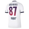 Jalkapallo Fanipaita Paris Saint-Germain Joao Neves 87 Vieraspelipaita 2026-27