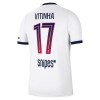 Jalkapallo Fanipaita Paris Saint-Germain Vitinha 17 Vieraspelipaita 2026-27